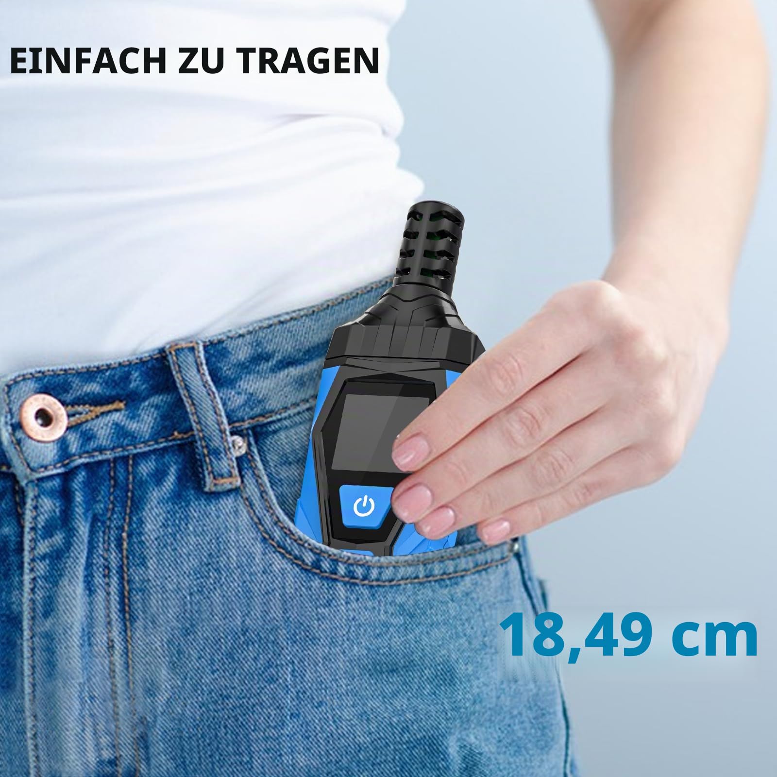 Thermo-Hygrometer Thermometer MESTEK Digitales Mini Temperatur und Feuchtigkeitsmessgerät mit Umgebungs, Taupunkt und Luftfeuchtigkeitmessgerät Handheld für Industrie, Gewächshaus, Meteorologie