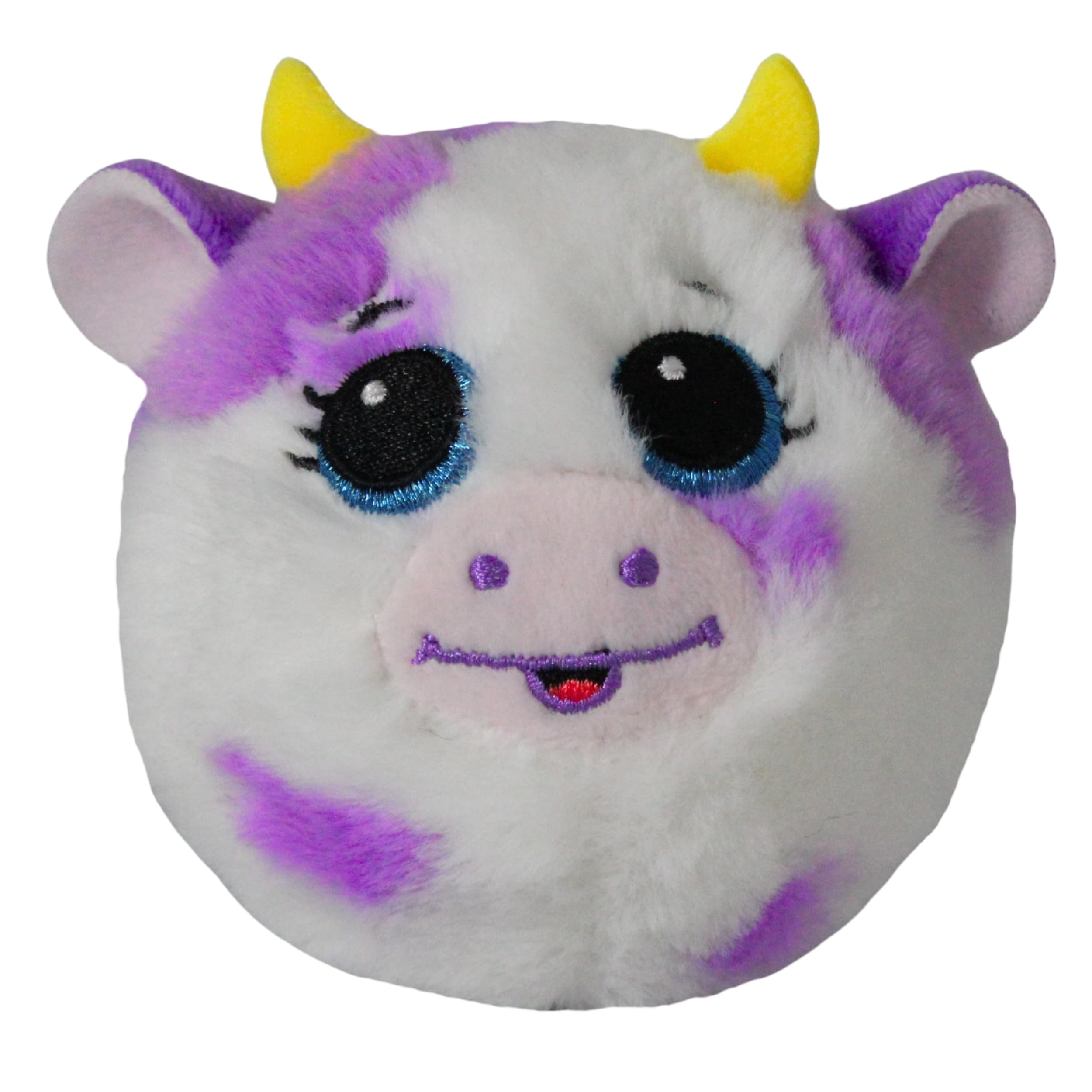 TY Beanie Bouncers - Daisy the Purple Cow with Blue Eyes, Cute Bouncy Animals All To Collect, T83059