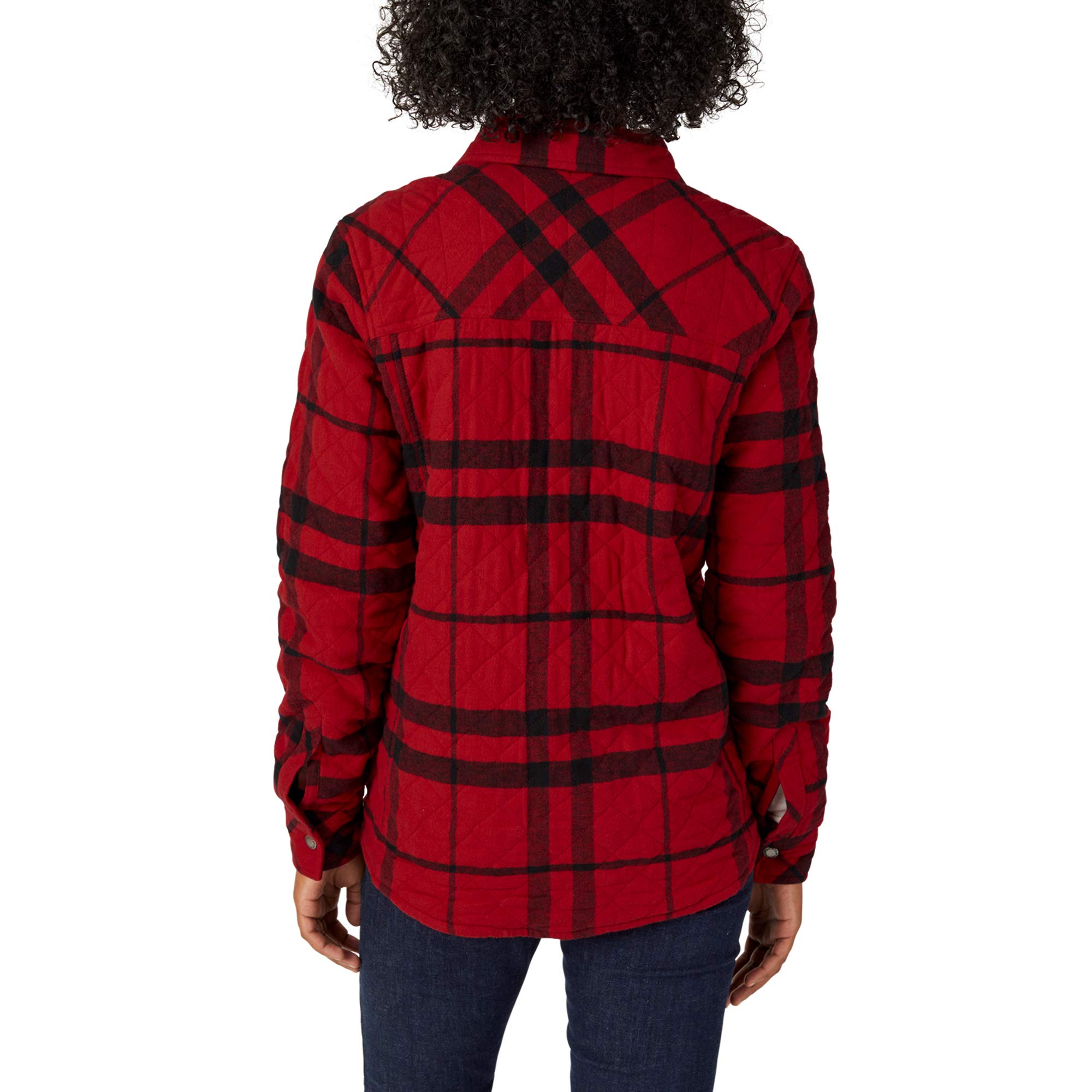 Dickies womens Quilted Flannel Shirt Jacket