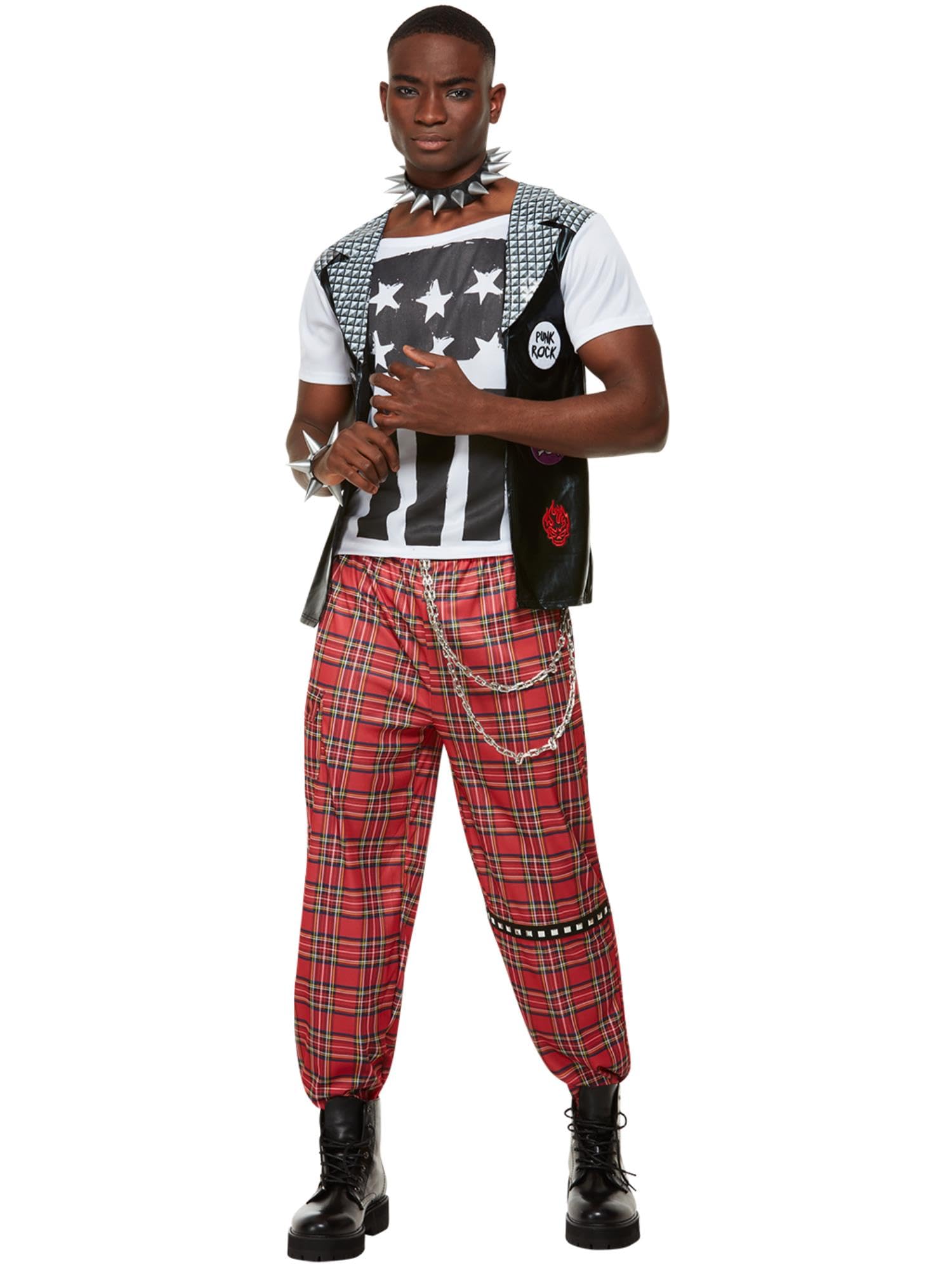 Smiffy's Smiffys Punk Rocker Costume Smiffys - Disfraz de punk rockero Hombre