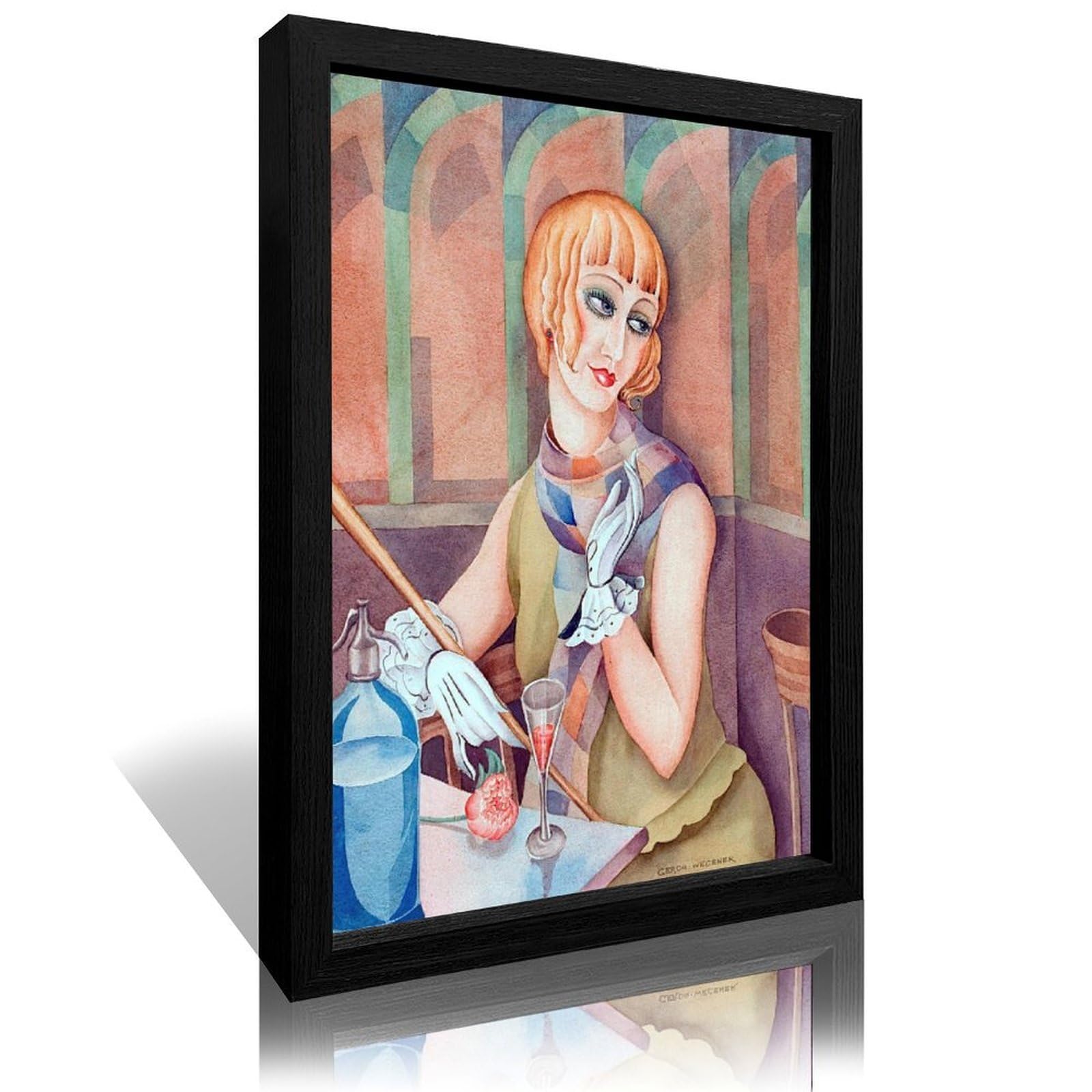 Lili Elbe by Gerda Wegener Canvas Review: Art Deco Elegance