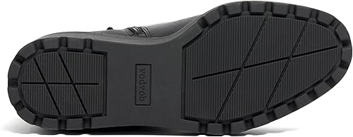 Miniatura 5 de vodvob Botas de tobillo para mujer, botines de tacón de cuña elásticos con plataforma Chelsea sin cordones y suela de lengüeta