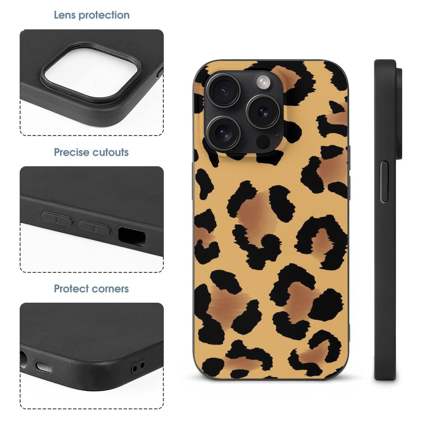 Amazon.co.jp: iPhone 15 Pro ケース 豹柄 ヒョウ柄 紋 スマホケース