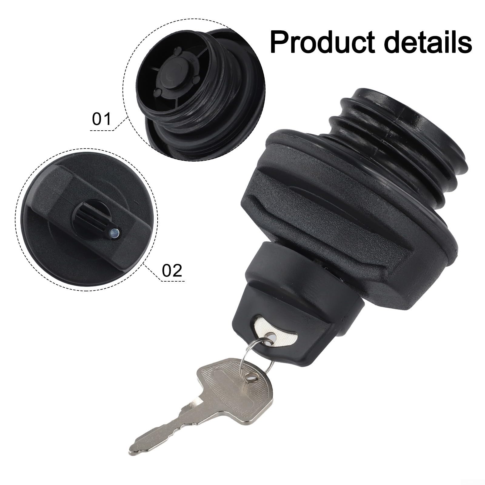 Bouchon de réservoir de carburant avec 2 clés pour CFmoto CF1000UTR3 pour ATV de remplacement résistant aux fuites