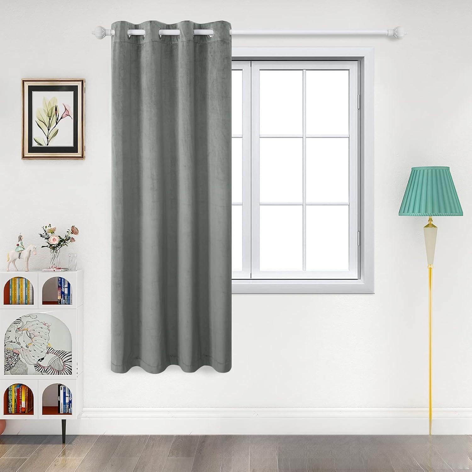 Rideaux occultants velours thermique pour chambre douce