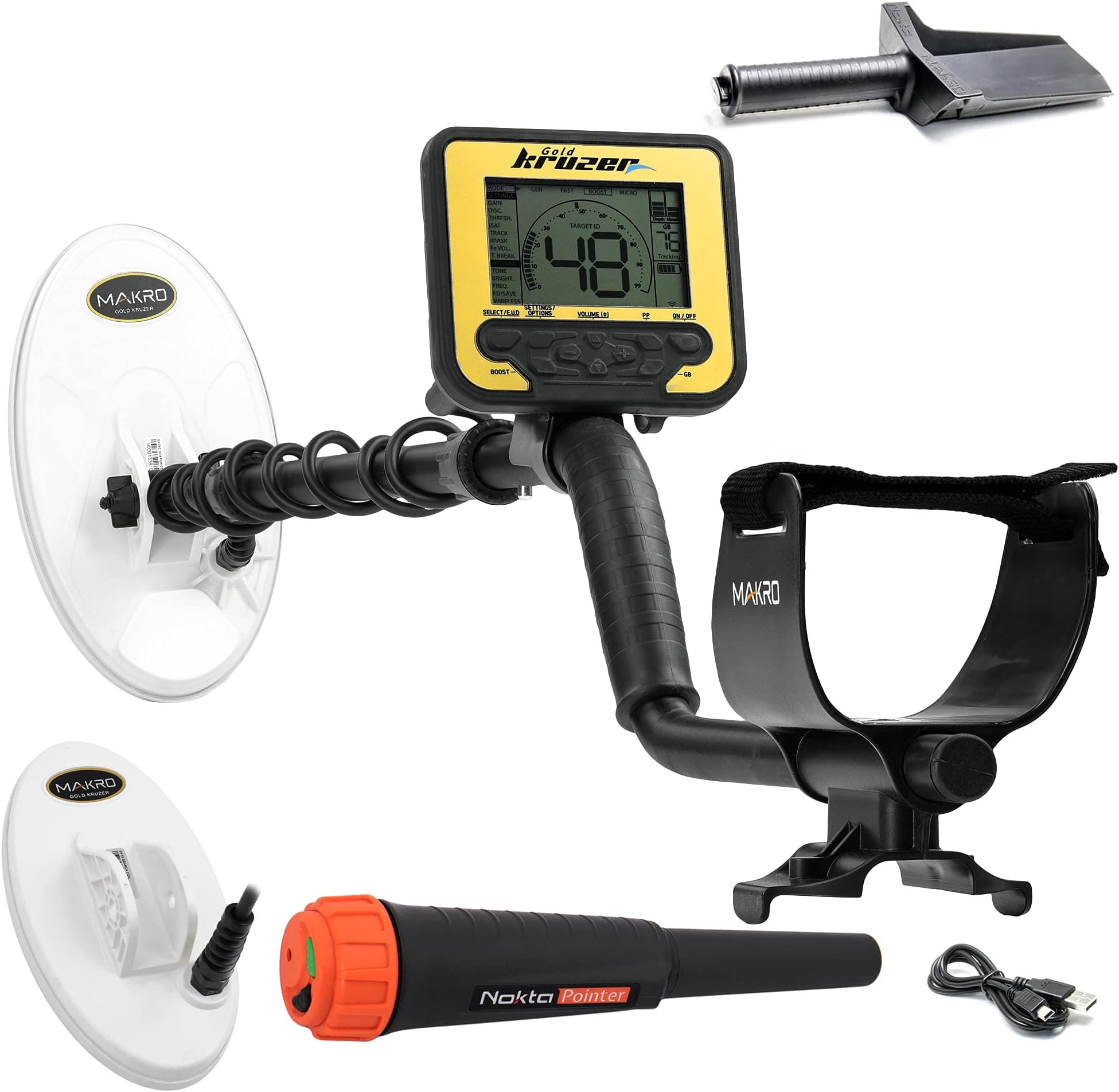 Nokta Makro Gold Kruzer Detector Bundle with Pinpointer and Digger