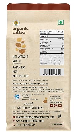Organic Tattva Bajra Flour (Millet Flour), 500g Certified By USDA Organic