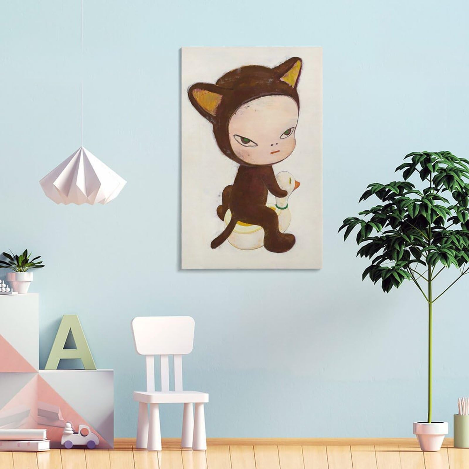 Yoshitomo Nara Poster Japonais Yoshitomo Nara Sur Toile Pour Décoration