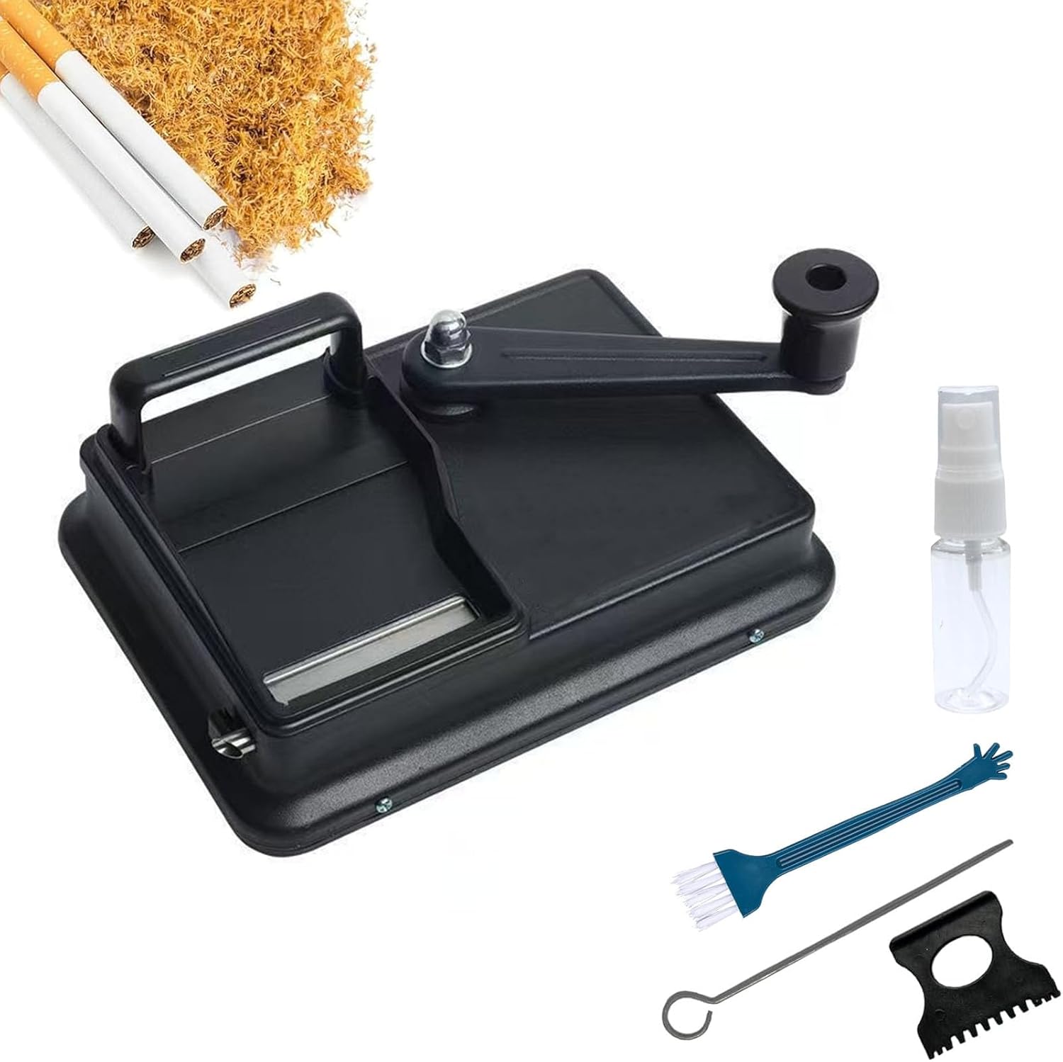 Rolling Machine for Cigarettes Rolling Machine with Groove Plate, Cigarette Tamping Machine of the Highest Class Latest Edition Cigarette Maker with Accessories