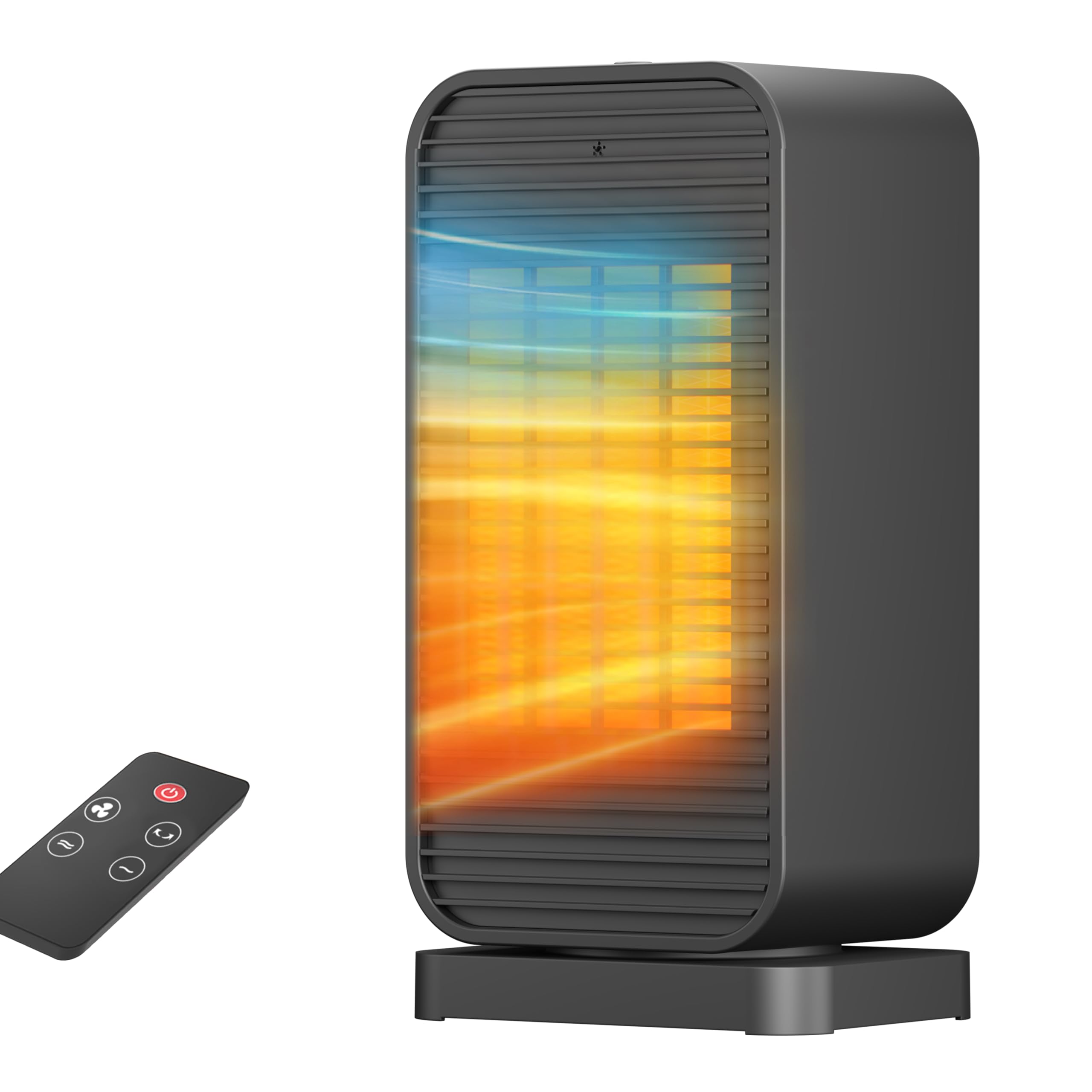 Portable Electric Space Heaters For Indoor Use Mini Space Heater And Fan Combo Small Desk Heater For Office