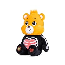 Care Bears Halloween 22 cm FagioloPeluche – Scheletro Orsetto Tenderheart, Simpatico Peluche da Collezione per Ragazzi e Ragazze, Piccolo Orsacchiotto