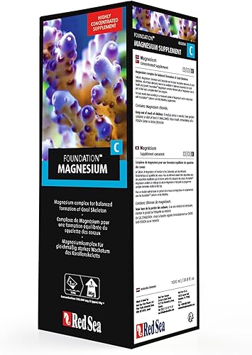 Miniatura 6 de Red Sea Reef Foundation C Suplemento de magnesio (Mg), 33.8 fl oz, mantiene el equilibrio de magnesio para corales saludables en acuarios marinos y