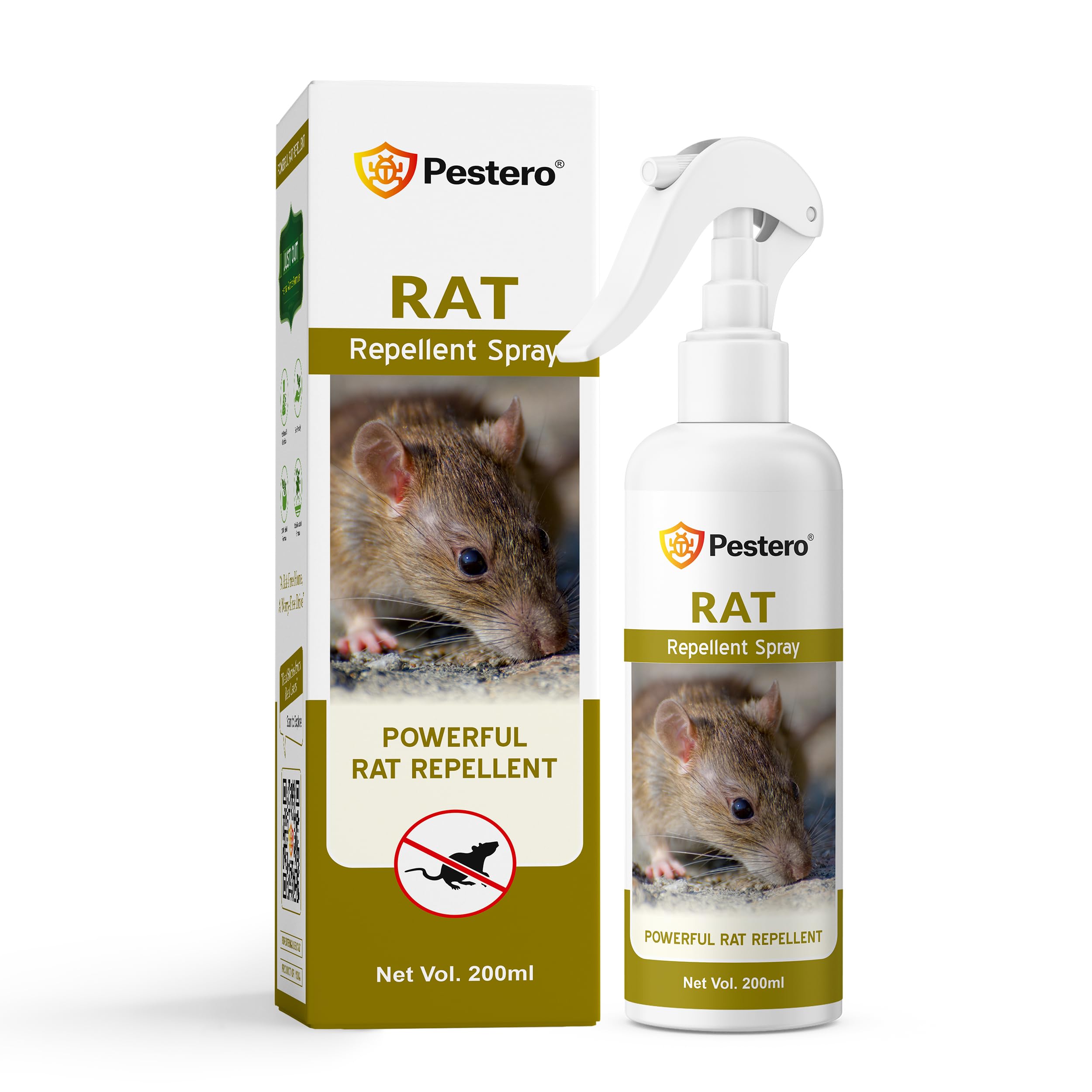 Rat Repellent Spray for Car Engine and Interior | Rodent Repellent for Car, Bike & Home | Protects Engine, Wires & Rooms from Rats