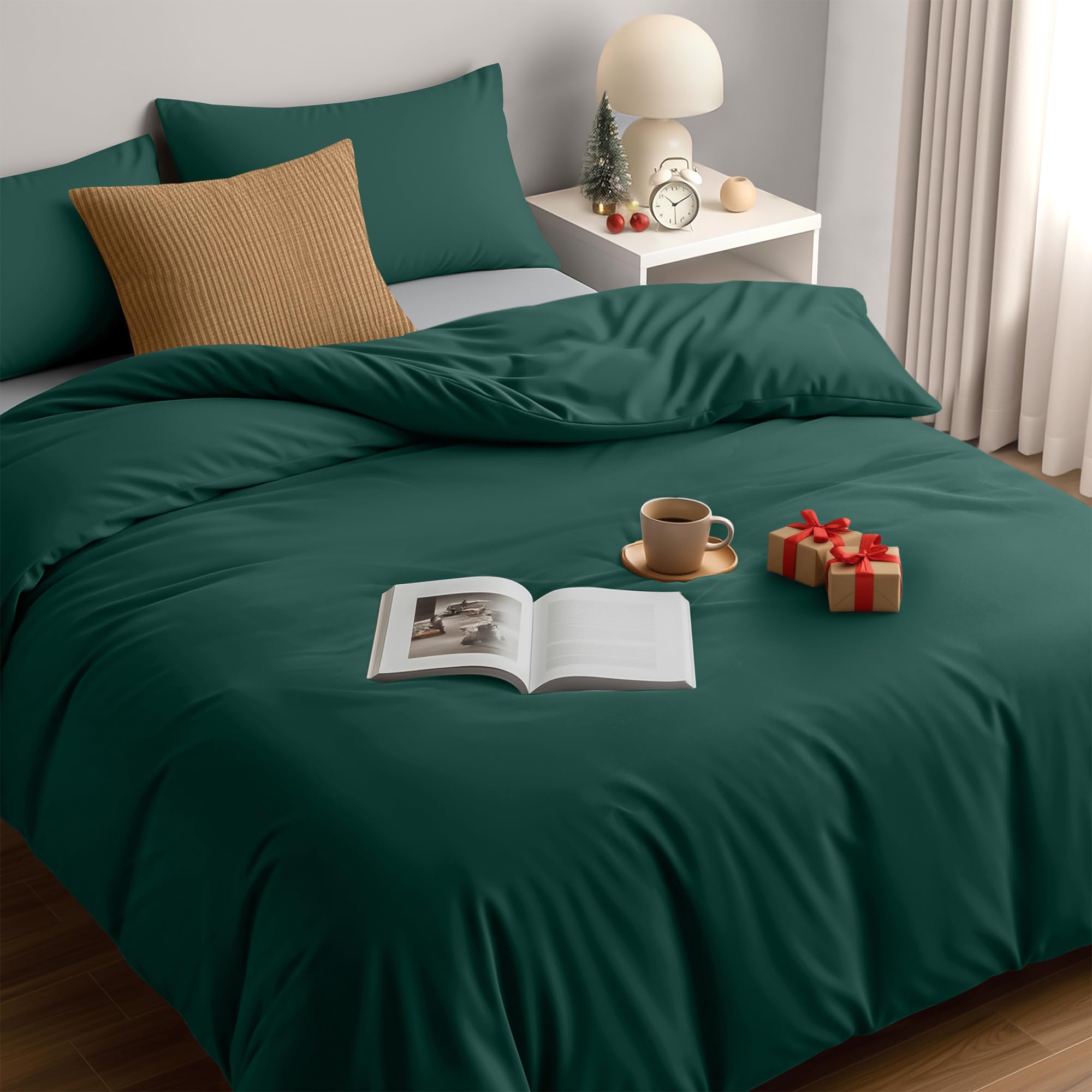 Utopia Bedding Funda Nordica Cama 180 - Microfibra Juego de Funda Nordica 240x260 cm y 2 Fundas de Almohada 65x65 cm (Blanco) — view 65