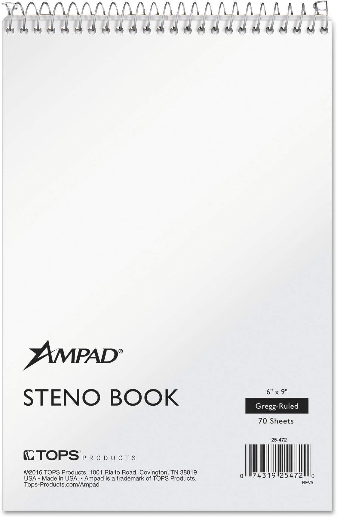Assorted Color Notepads 24 Pack Steno Notebooks 6x9 - Spiral Notepads With Gregg Rule Paper, 12 Assorted Colors, 60 Sheets Each 6x9 Spiral Steno Pads 60 Sheets Gregg Rule 24 Pack - View #12