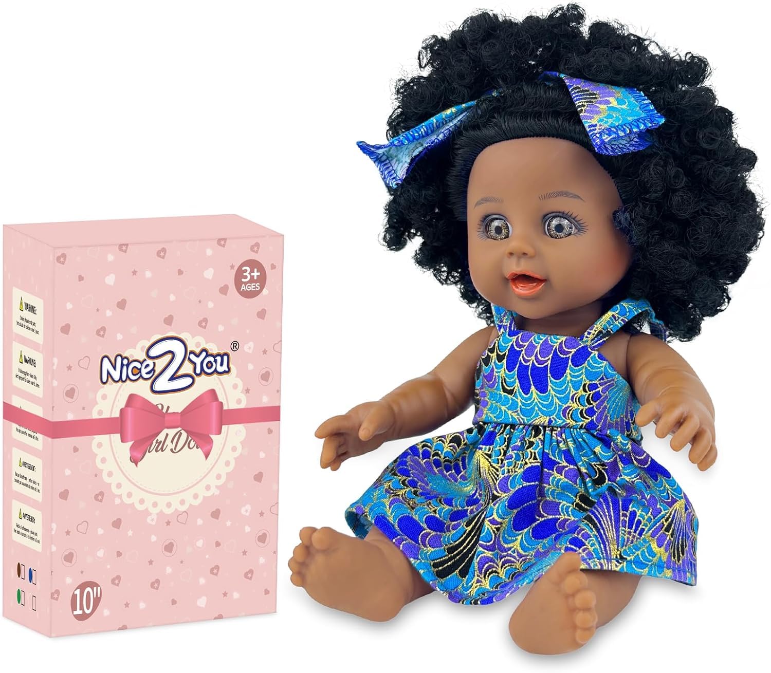 American Girl Best Baby Dolls For Girls Nice2you 10 Inch Black Doll For  Girls, 25 Cm African Baby Doll With Curly Hair, Dolls Toy For Children Age 