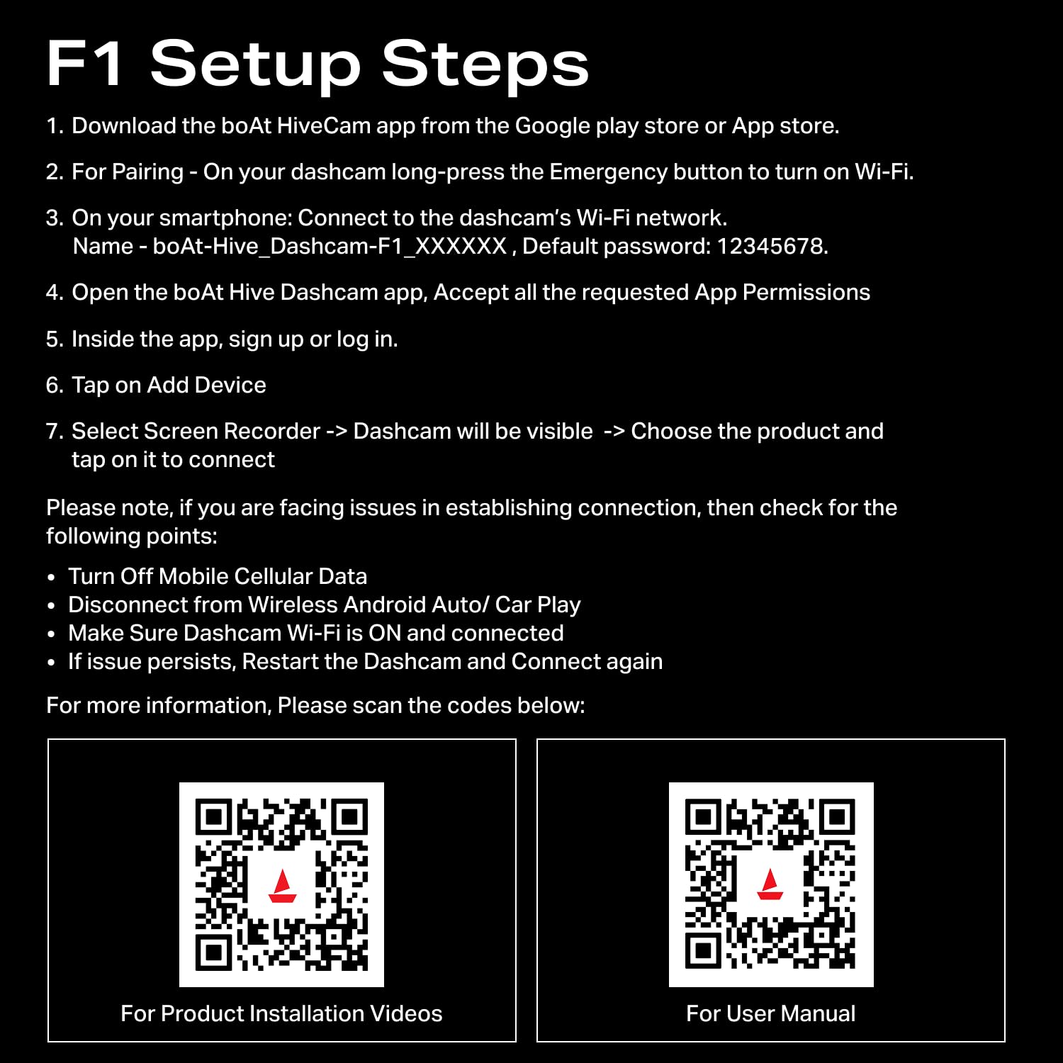 boAt Hive Dashcam F1: 4K Front & HD Rear Recording -18