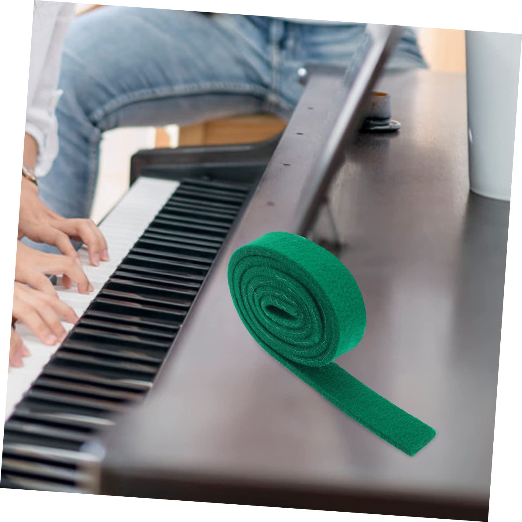 Holibanna Piano Tuning Accessory Sound Stop Tool with High Skid Ability Easy to Install Felt Strip for Sound Dampening for Piano Repair and Maintenance