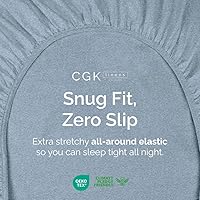 Vista 333 de King Fitted Bed Sheet - Bottom Single Fitted Sheet Only - Ultra-Soft Hotel Luxury Bedding w/ 8-16 Inch Deep Pockets - Breathable, Cooling & Wrinkle