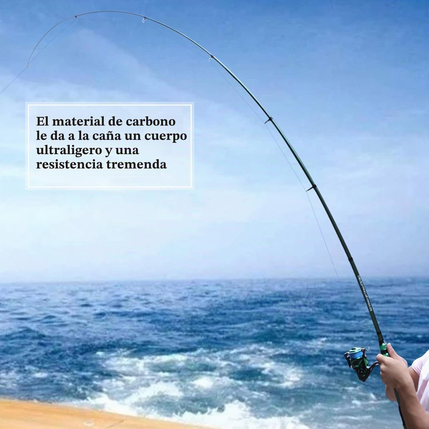 Sougayilang Carretes de caña de pescar telescópicos portátiles para pesca de agua dulce salada