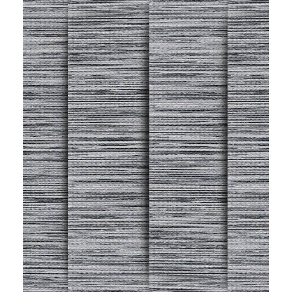 Lot De 5 Lamelles Verticales Tamisantes Juno Rayées 89mm Gris Foncé - H260cm Pour Store Californien