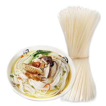 Rice Noodles17.6oz/500g, Dry Rice Noodles, Strong and smooth Rich and Natural Rice Fragrance Smooth and refreshing taste Resilient