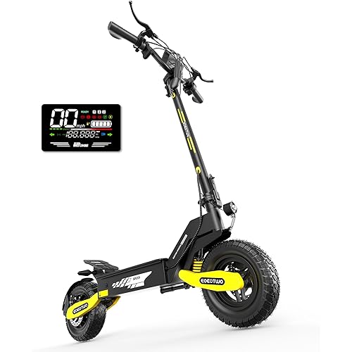 Off Road Electric Scooter for Adults, 1200W/2400W Motor E Scooter, Up to 31/40 MPH Top Speed & 20/43 Miles Long Range, 11" Off-Road Tires, 330lbs MAX Load, Foldable Fast