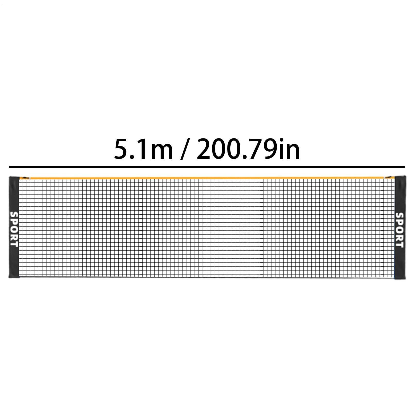 Rete Da Pallavolo Portatile Pieghevole – 3.1m/4,1 M/ 5,1 M Altezza Regolabile, Resistente Alle Intemperie. Adatta Per Badminton, Pickleball, Tennis Da Giardio Per Famiglia, Bambini, Adulti, Spiaggia