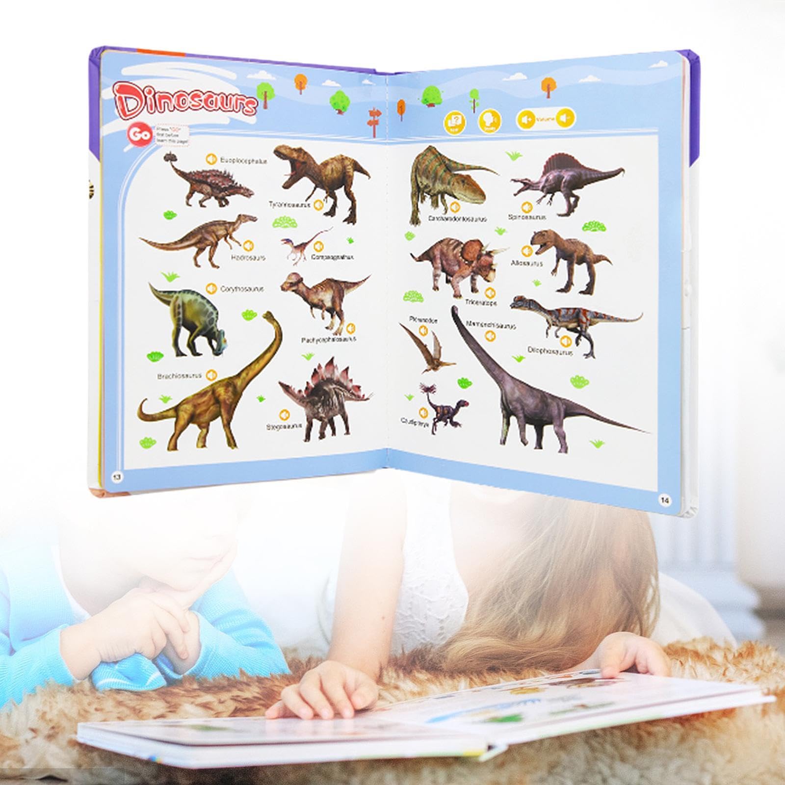 Qianly Libro de Sonidos de Palabras en Inglés para Niños: Aprendizaje Temprano del Lenguaje.