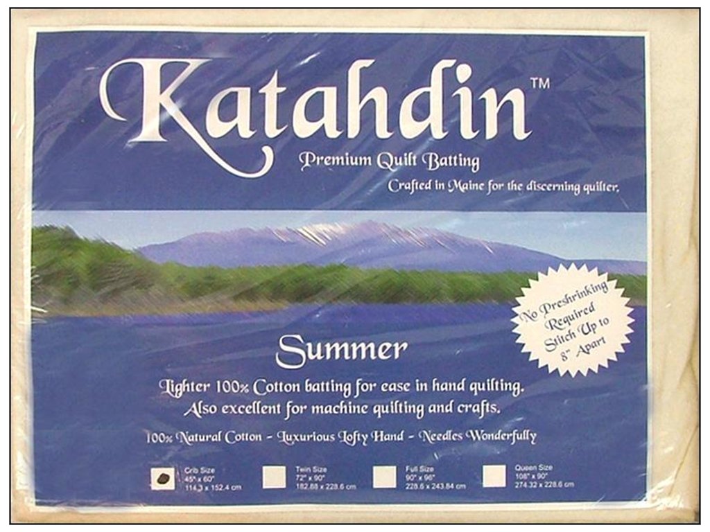 Bosal Cotton Batting 45 x 60 in. Katahdin Summer 3 oz.