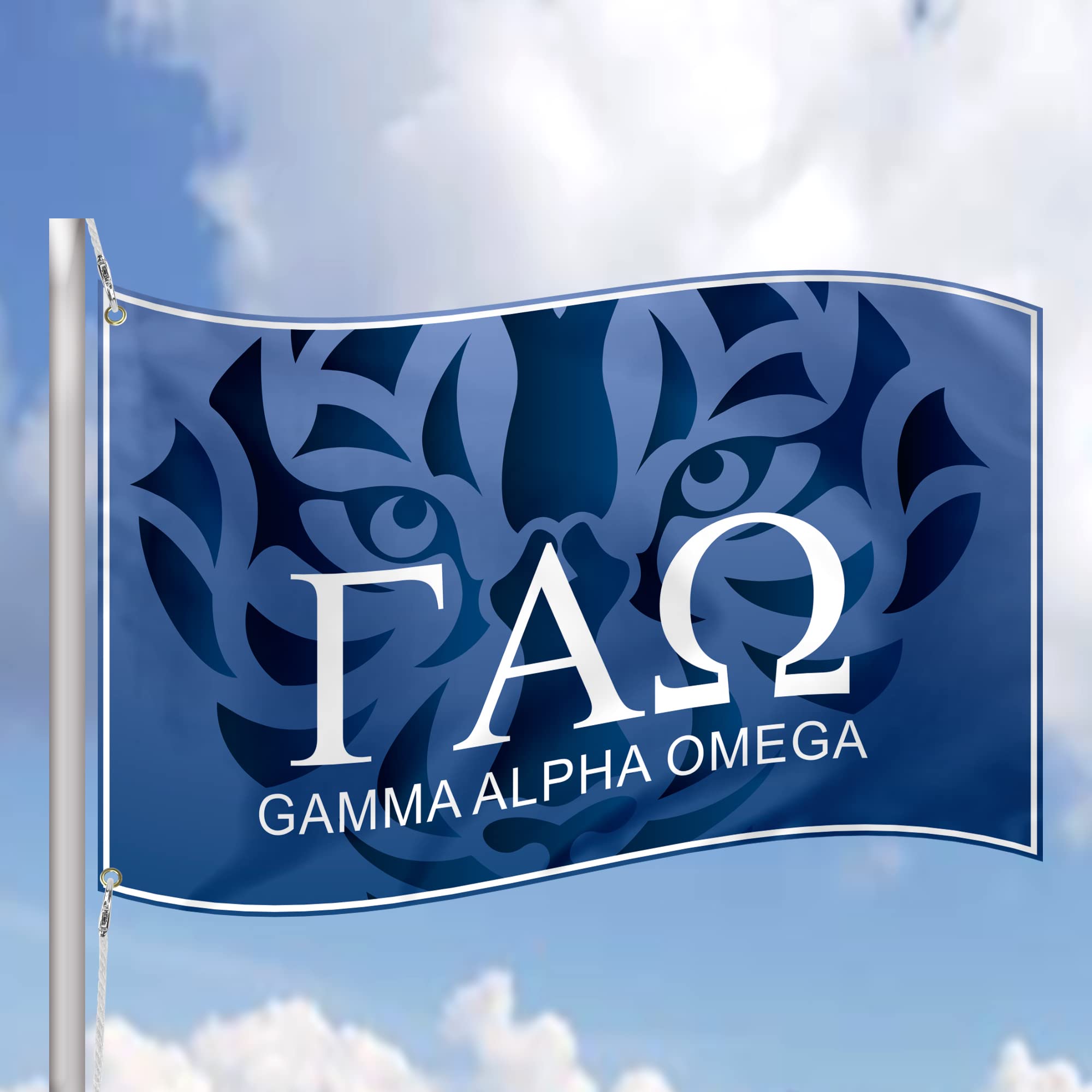 Alpha Gamma Delta Gartenflagge 30,5x48,3 Cm – Offiziell Lizenziert, 100% Nylon, Doppelseitig