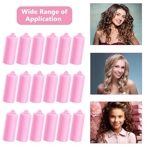 Miniatura 5 de 20 rodillos de esponja para el cabello, rodillos de espuma suave de 2.76 x 0.98 pulgadas, rizadores de espuma sin calor para dormir, rodillos de