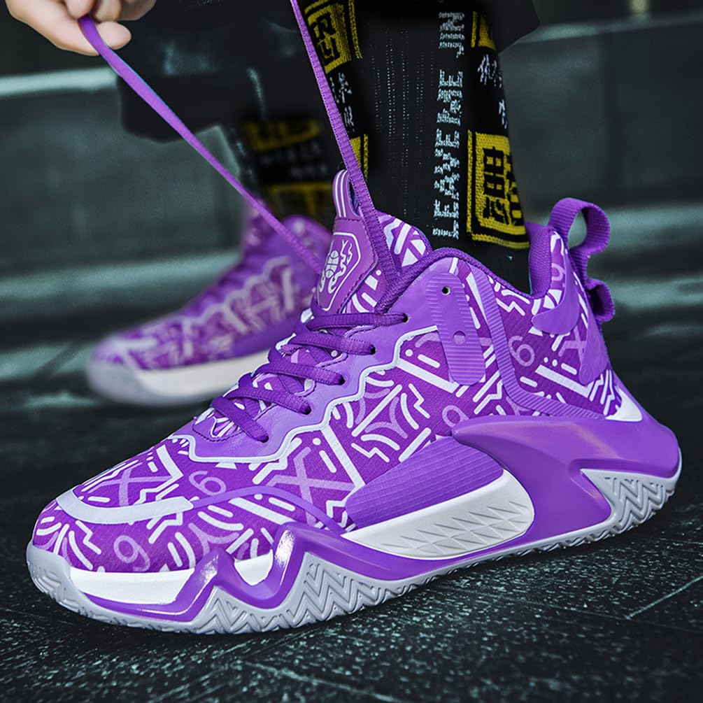 Męskie buty do koszykówki, buty sportowe, lekkie, oddychające, amortyzujące wstrząsy, męskie buty do koszykówki, do biegania, sportowe trampki, Mt D37, 45 EU