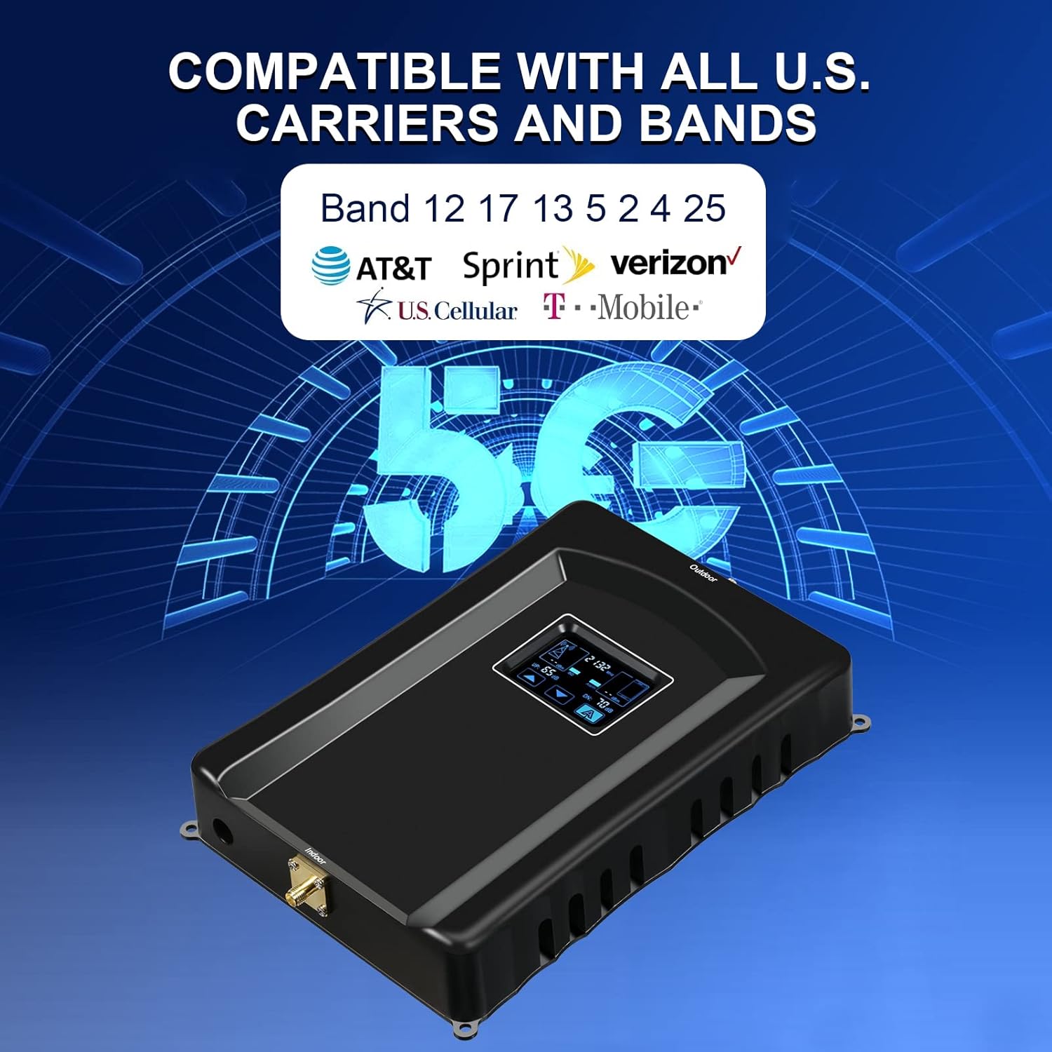 cell phone signal booster for home and office up to 5000 sq ft with high gain antennascell phone booster kitboost 5g 4g lte data for verizon att