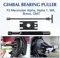 Vista 4 de Extractor de rodamientos de cardán, herramienta de eliminación de rodamientos de cardán para Mercruiser Alpha, Alpha 1, MR, Bravo, OMC - Herramienta