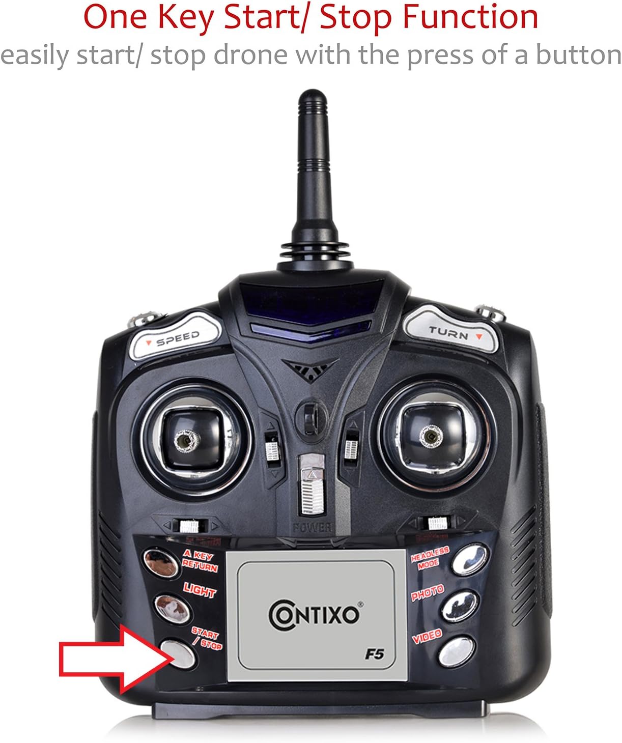 Contixo F5 FPV RC Quadcopter Drone with Wi-Fi Camera, Black