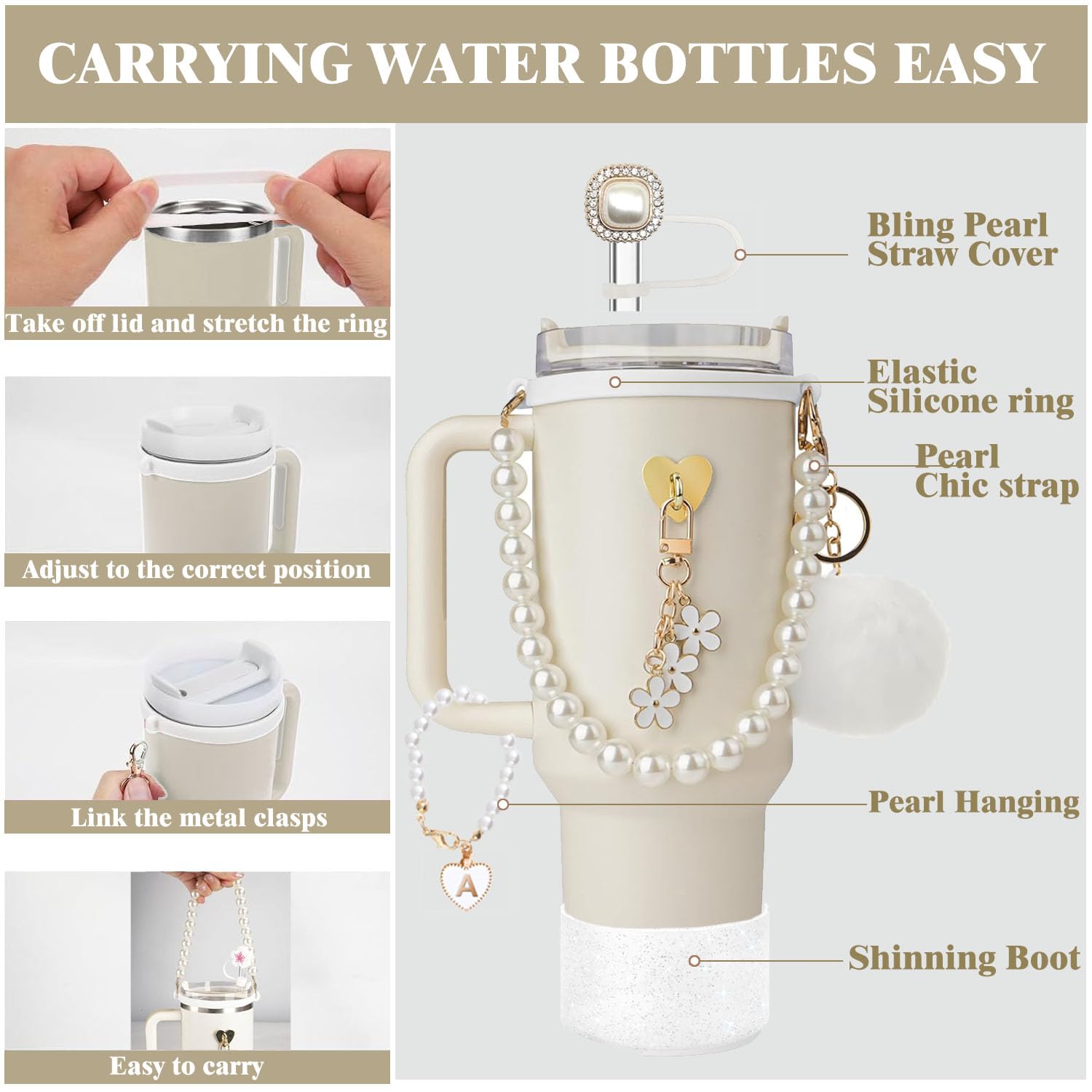 Stanley Lot De 7 Accessoires Pour Tasse Stanley, Y Compris