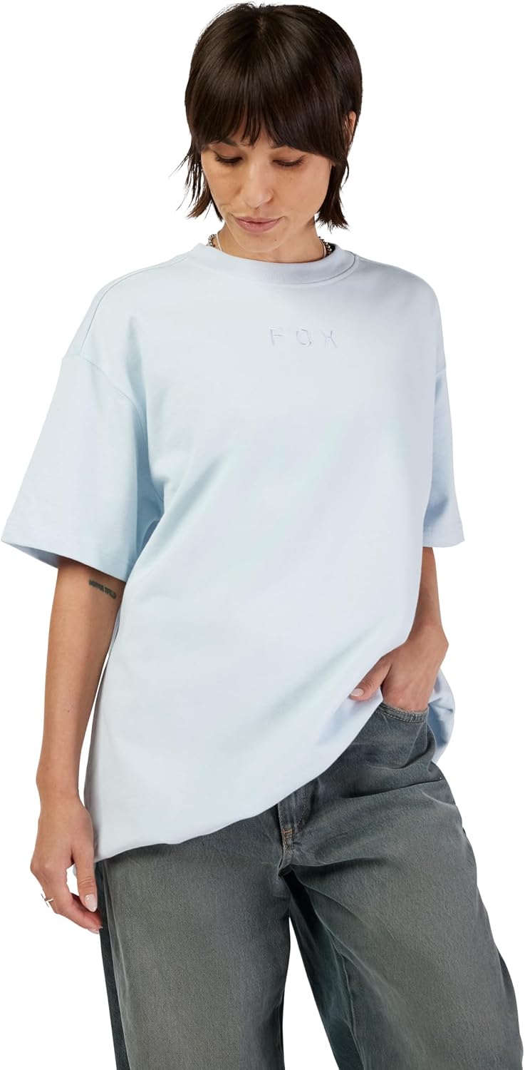 Fox Racing Women's Wordmark Oversized Short Sleeve T-Shirt, Black, Large