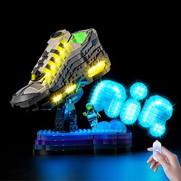Nitemode LED Light Kit Compatible with Lego 43025 Nike Air Max 95 Building Set - Upgraded Touch Control & Dimming Lights Only, Model Not Included