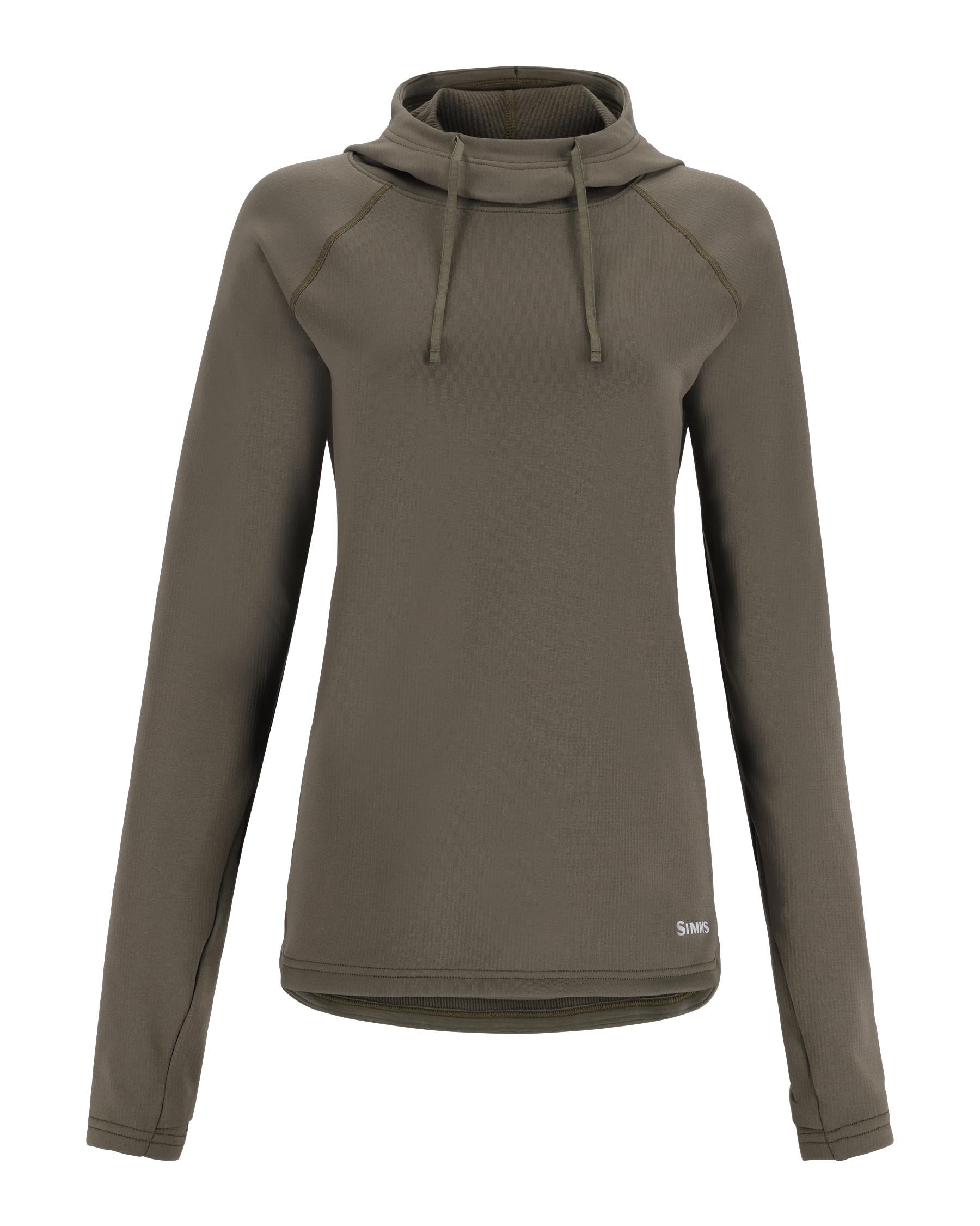 Simms W'S HEAVYWEIGHT BASELAYER HOODY LODEN S