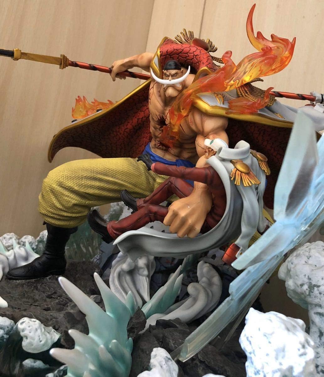 Amazon 在庫処分 値段交渉受け ワンピース 白ひげvs赤犬 フィギュア 海外 樹脂製 Gk完成品 Bpガレージキット 303 フィギュア ドール 通販