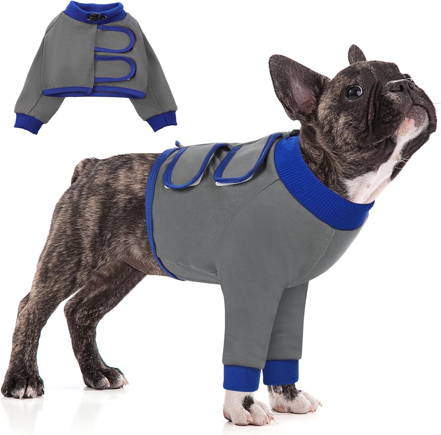 KOESON Dog Surgery Recovery Suit for Front Legs with 100% Cotton Fabric