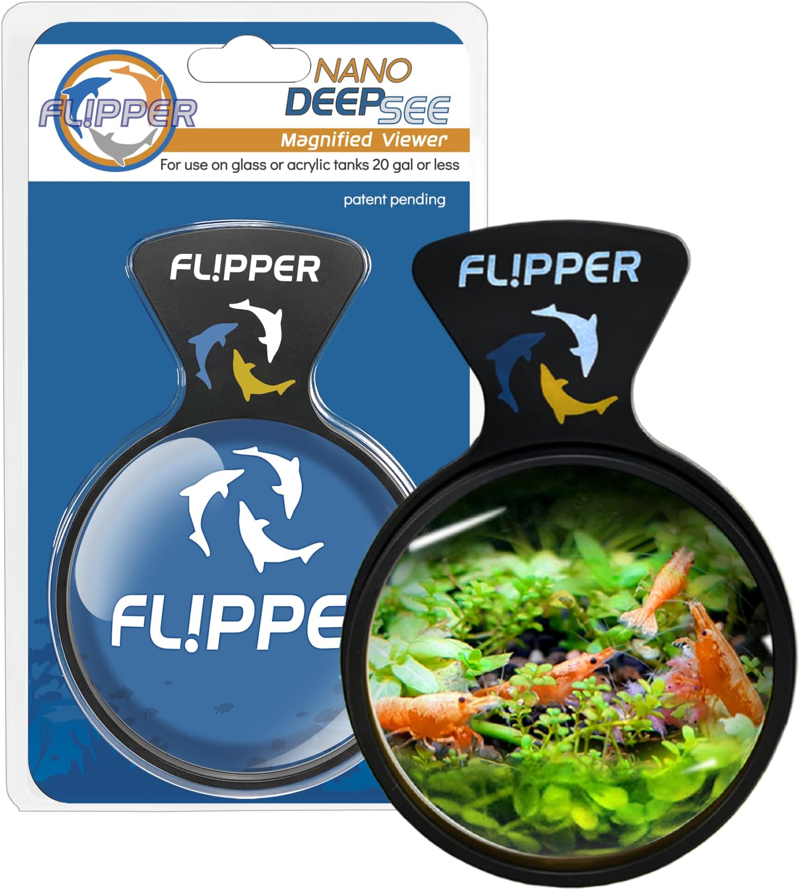 Flipper Deepsee Nano Magnified Magnetic Aquarium Viewer 3″
