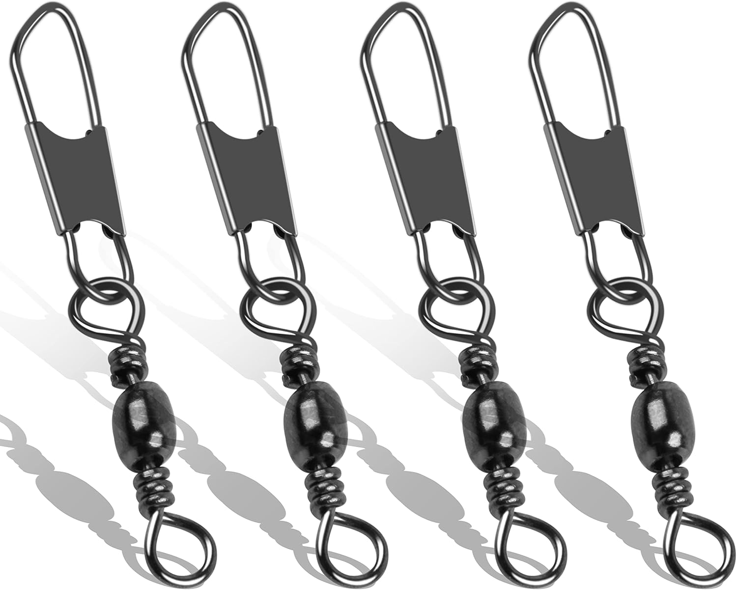 Fishing Snap Swivels Barrel Swivel Snaps, 100pcs Fishing Connector Snap