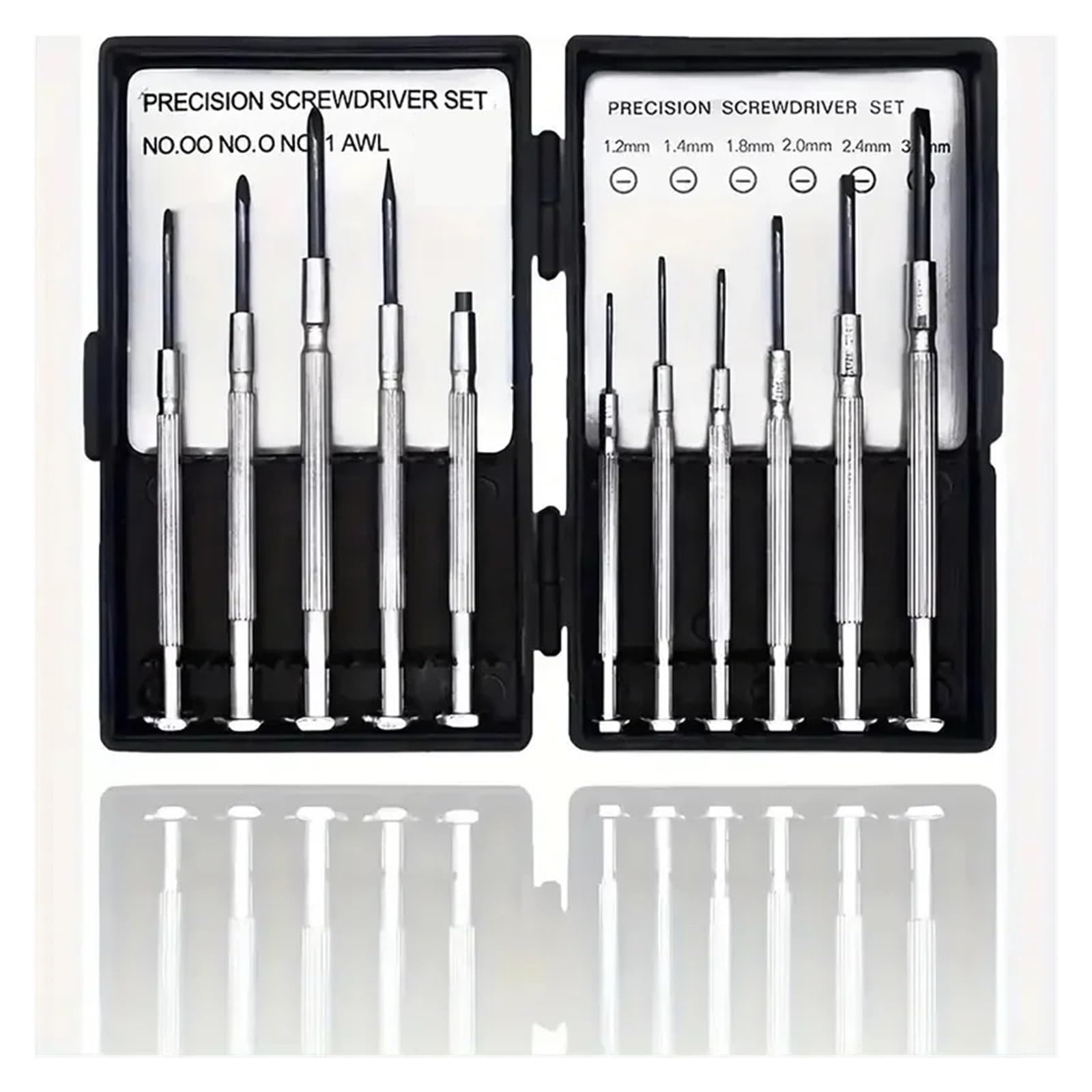 Eretyret One Color 11Pcs Mini Precision Screwdriver Set, Small For Electronics, Toys, Computer, Watch Repair, Upgrade Red Box Tough Easy To Carry