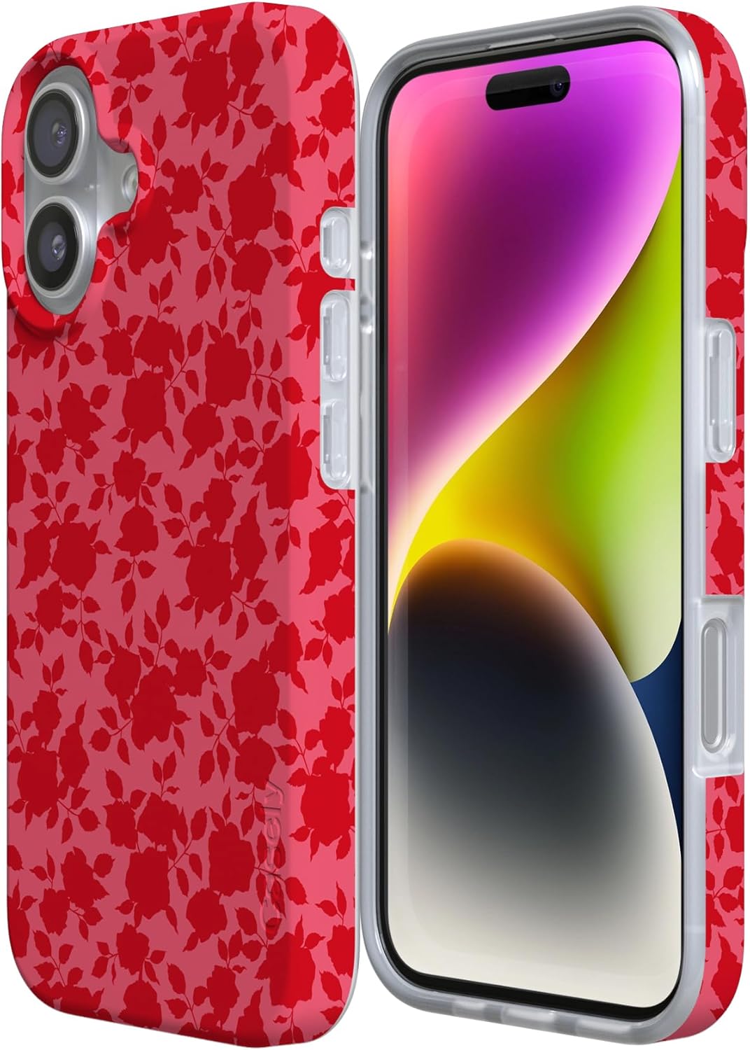 Casely iPhone 17 Case | Rose Garden | Red Aesthetic | Compatible with MagSafe | Classic Ultra Slim Design