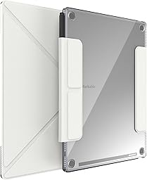 TUDIA M-FLIP - Funda magnética transparente desmontable para notable Paper Pro de 11.8 pulgadas, funda delgada transparente con función de encendido y apagado automático, cierre magnético fuerte