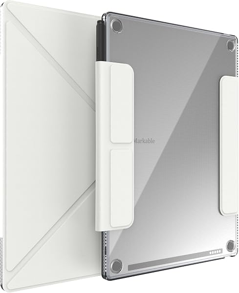 TUDIA M-FLIP - Funda magnética transparente desmontable para notable Paper Pro de 11.8 pulgadas, funda delgada transparente con función de encendido y apagado automático, cierre magnético fuerte - 1