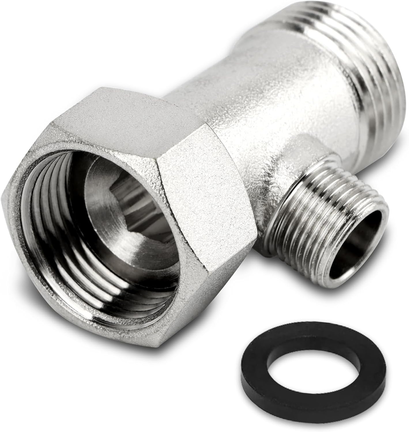 Bidet T Adapter, 3 Way Adapter or Tee Connector (Thread Size 15/16″ x 15/16″ x 9/16″ or 7/8″ x 7/8″ x 3/8″), Bidet Attachment for Toilet