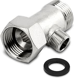 SOMDARHK bidet T adapter, klepadapter voor met afsluiter, metalen